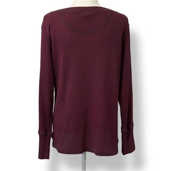 Torrid Burgundy Thermal Long Sleeve Top Screen Print Wide Neck Sz 2X - Picture 2 of 6